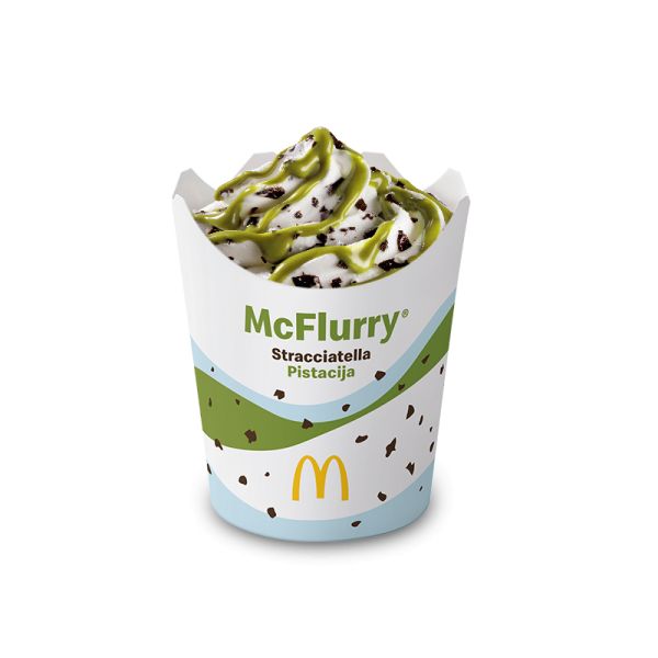 McFlurry vanilija stracciatella pistacija